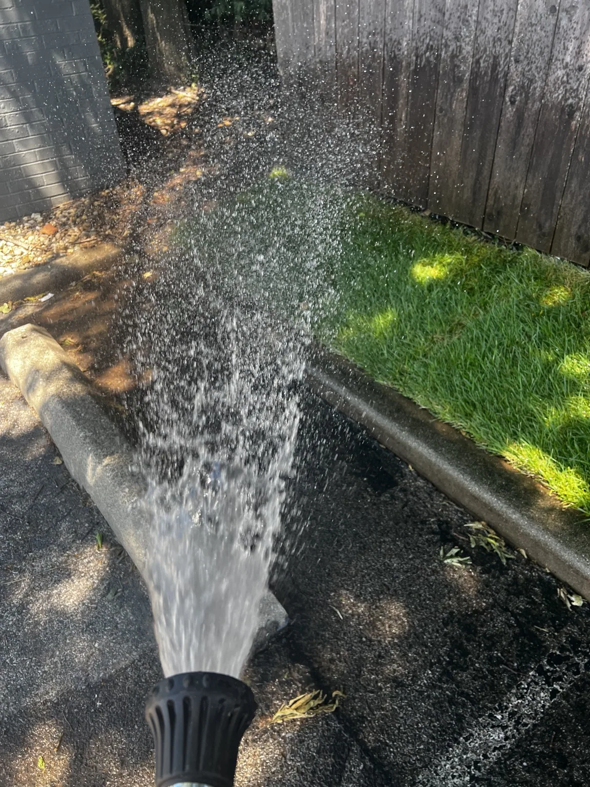 Watering the new sod at the site without an onsite water source