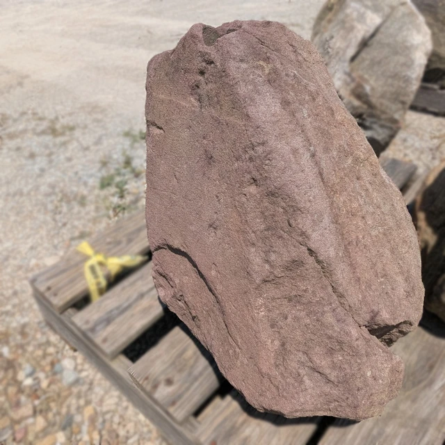 Natural sandstone boulder · stone style example